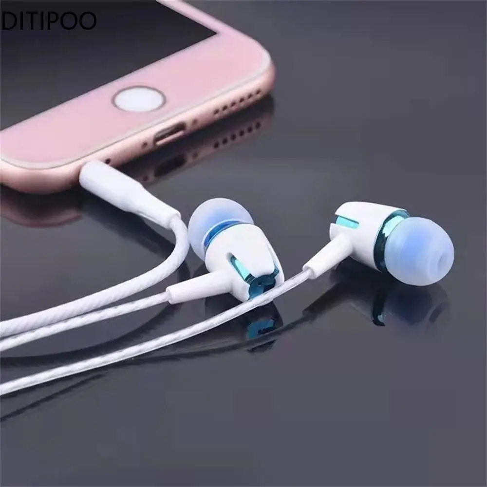 

Metal HiFi Sound Wired Earphones With Mic For Phone 3.5mm In-ear Earphone Noise Cancelling Stereo Bass Earbuds Phone Headset