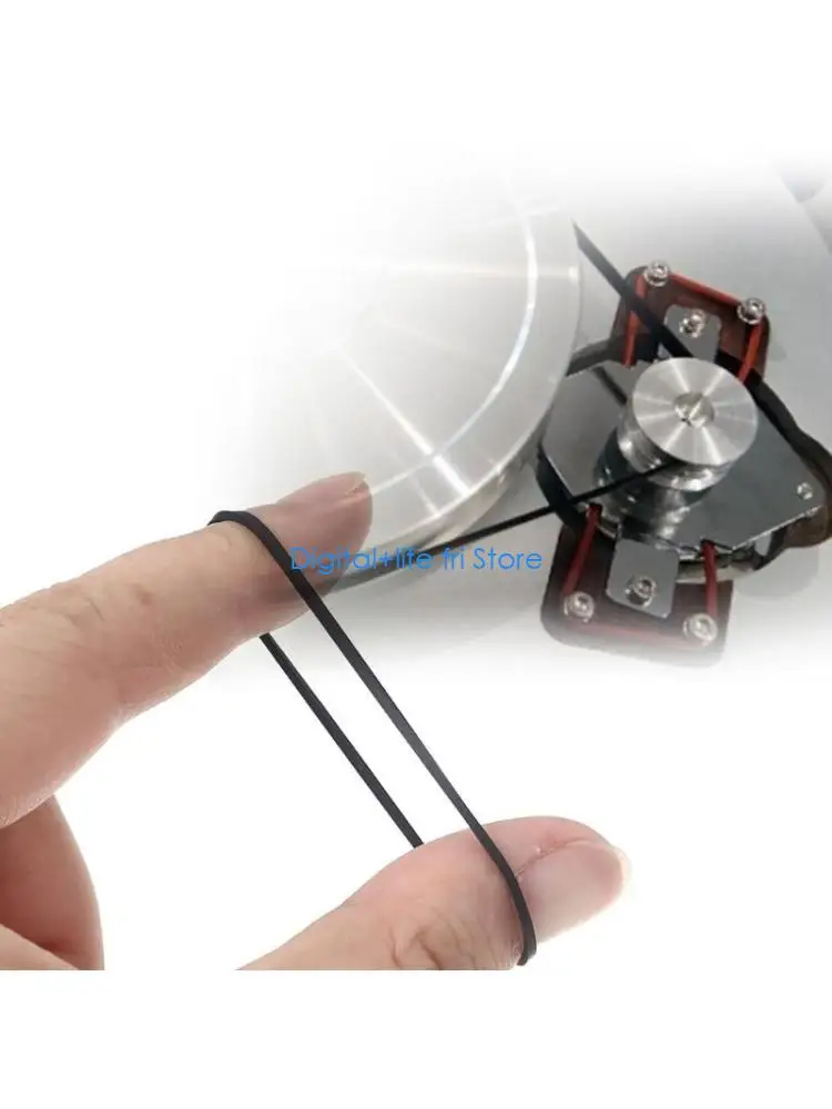 

E06D Mix Size 1mm Square Cassette Tape Machine Belt Assorted Common Belt for Recorder ,Repeater DVDs Drives 50/100PCS