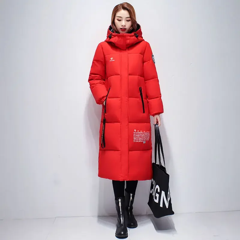 Winter Women\'s Cold Coat Parkas Super Hot Coats Jackets Hooded Long Padded Jacket Cheap Wholesale Women Clothing Korean Fashion