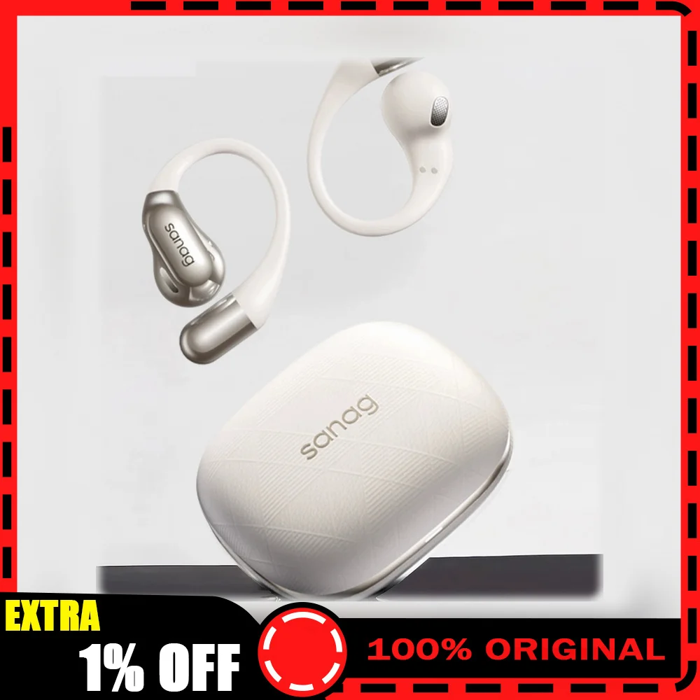 Sanag G6S Open Ear Hook Bluetooth Earphones Air Conduction Wireless Sports Headset Secure Comfortable Fit