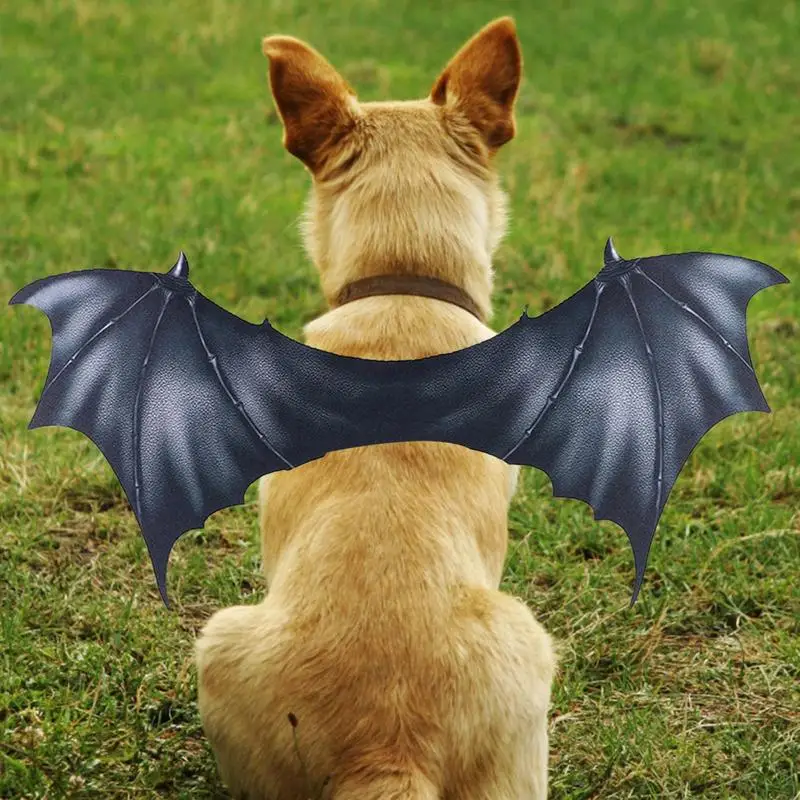 Bat Wings Pet Costume Bat Wings Halloween Pet Clothes Black Wings Halloween Dress-up Accessories For Pet Dogs Cats