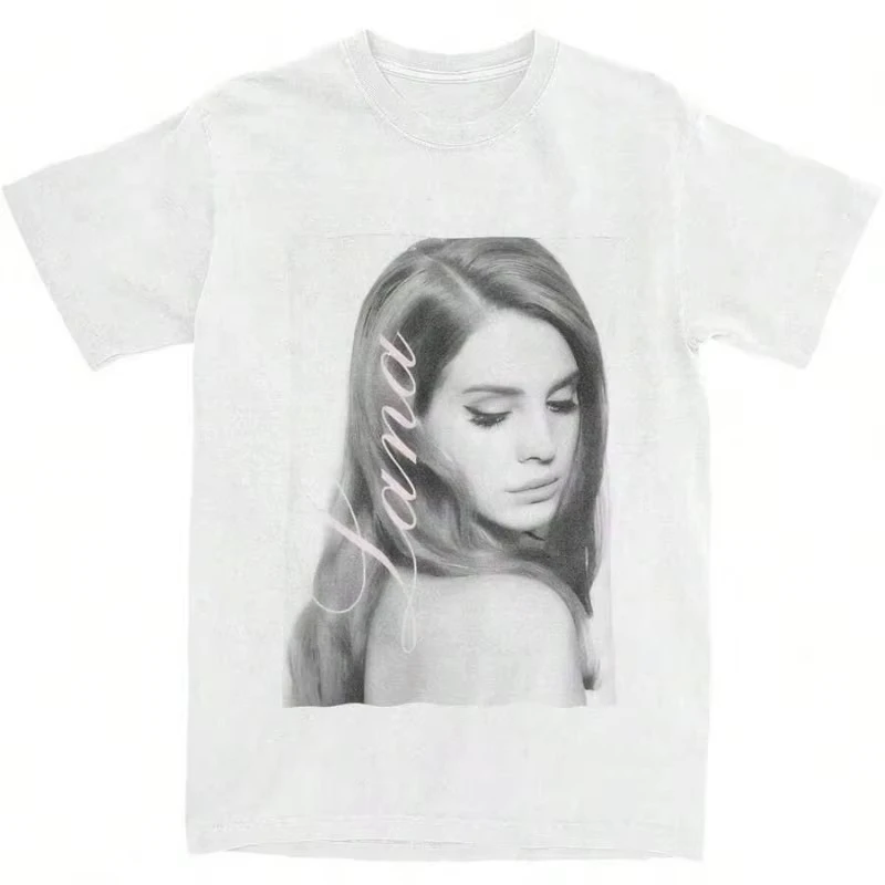 2026 Sommer Y2K Harajuku Retro T-Shirt Trendiges Lana Del Rey Bedrucktes T-Shirt Neuer Sommerstil Geeignet für Männer und Frauen – Detail 2