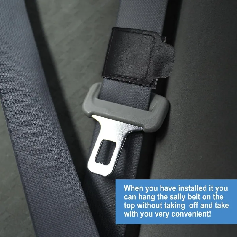Enhanced Convenient Comfort Seatbelt Clip Car Auto Shoulder Protector Positioner Locking Clip PU Leather Vehicle Seat Belt