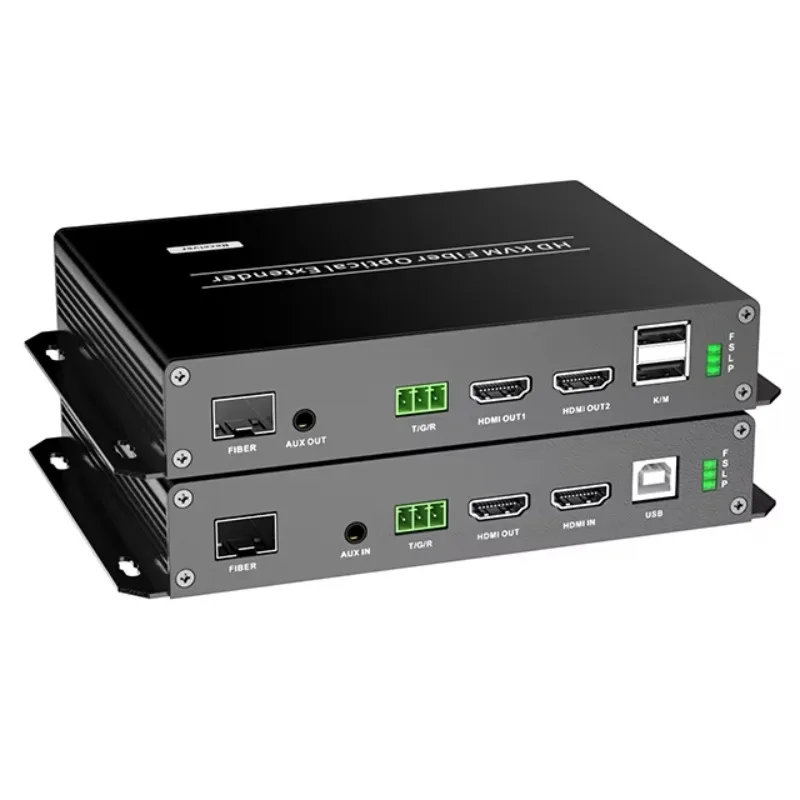 

4K60HZ Support IR HDMI Loop Out HDMI Extender Fiber 10KM 20KM HDMI to Fiber Optic Converter