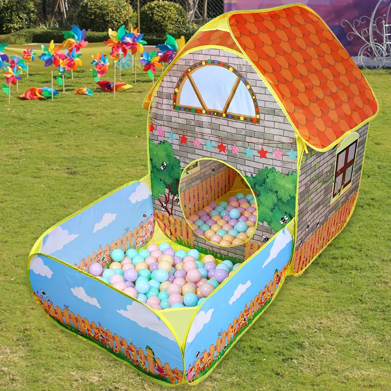 

Play Tent Toys Ball Pool For Children Kids Ocean Balls Pool Garden House Foldable Kids Toy Tents Playpen Tunnel Play House