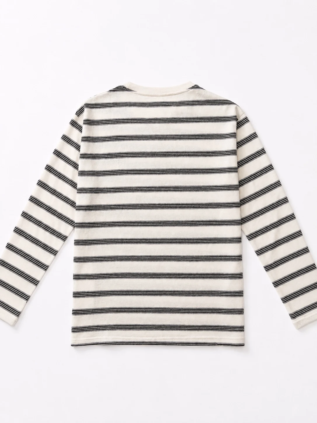 DANTON Japanese-style Color Block Striped Crew Neck Short Sleeve T-Shirt for Women, Loose Casual Everyday Top