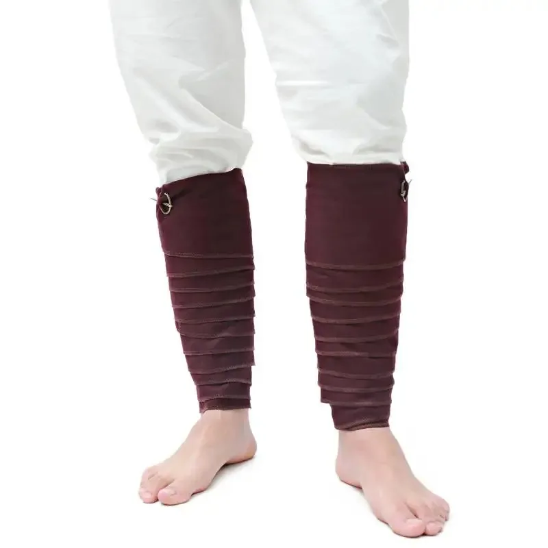 القرون الوسطى العجل التفاف بالدر مجموعة القرون الوسطى LARP SCA فايكنغ بوتيس يلتف الساق مع المشابك خمر رجل القراصنة ازياء اكسسوارات