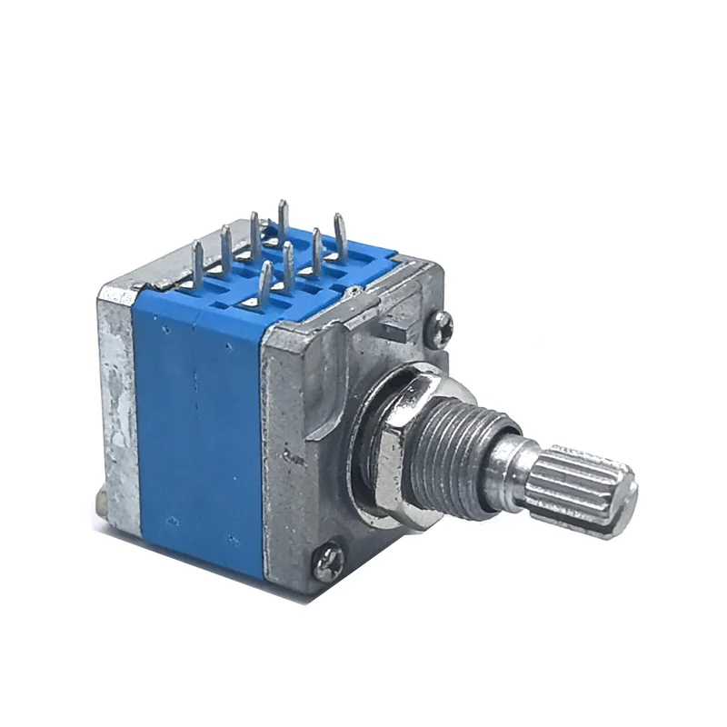 1pc 21-type Volume Potentiometer Dual A50K A203 B203 Audiophile Grade AD-66A 20mm plum  shaft