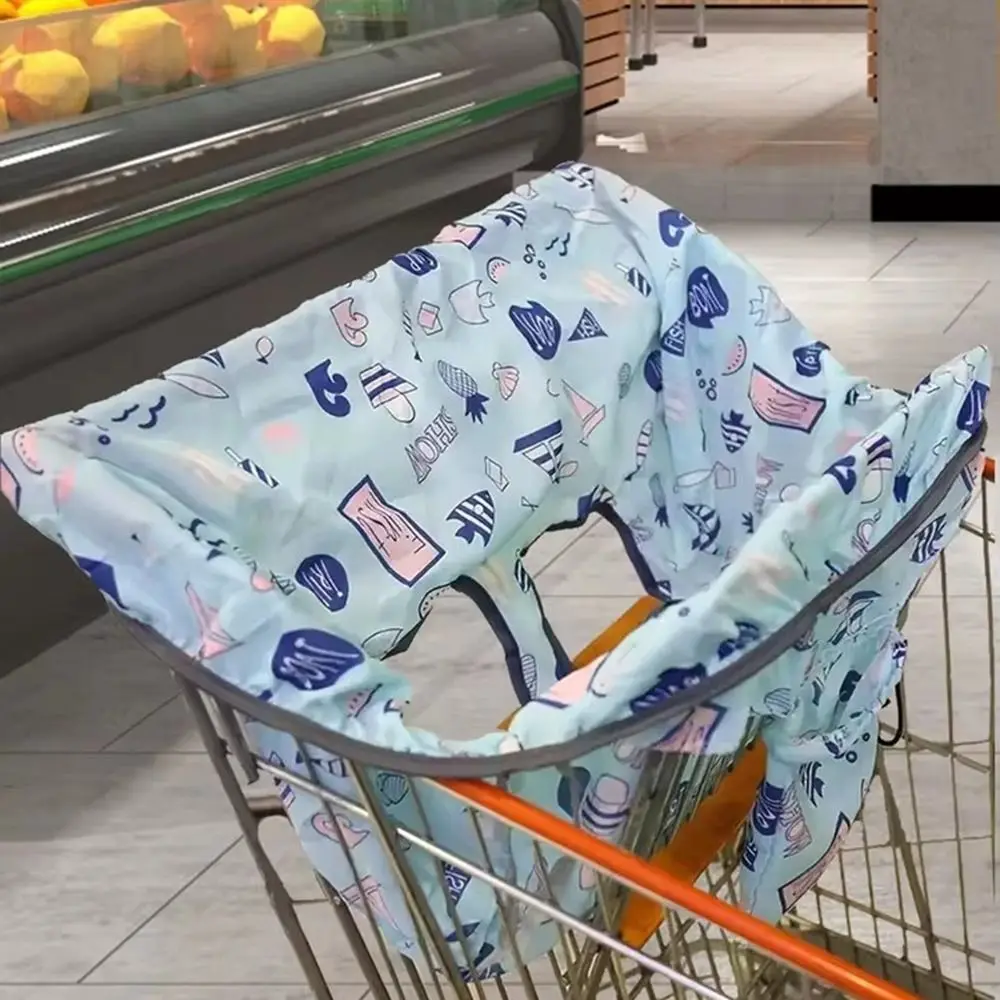 Cartoon Shopping Cart Cover Waterproof Anti-Dirty Baby Seat Pad Children Infant Dining Chair Cushion