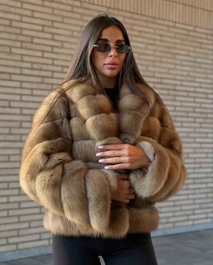 Mulheres retalhos casaco de pele do falso elegante contraste manga cheia lapela solta longa grampo jaqueta de pelúcia inverno high street outerwears