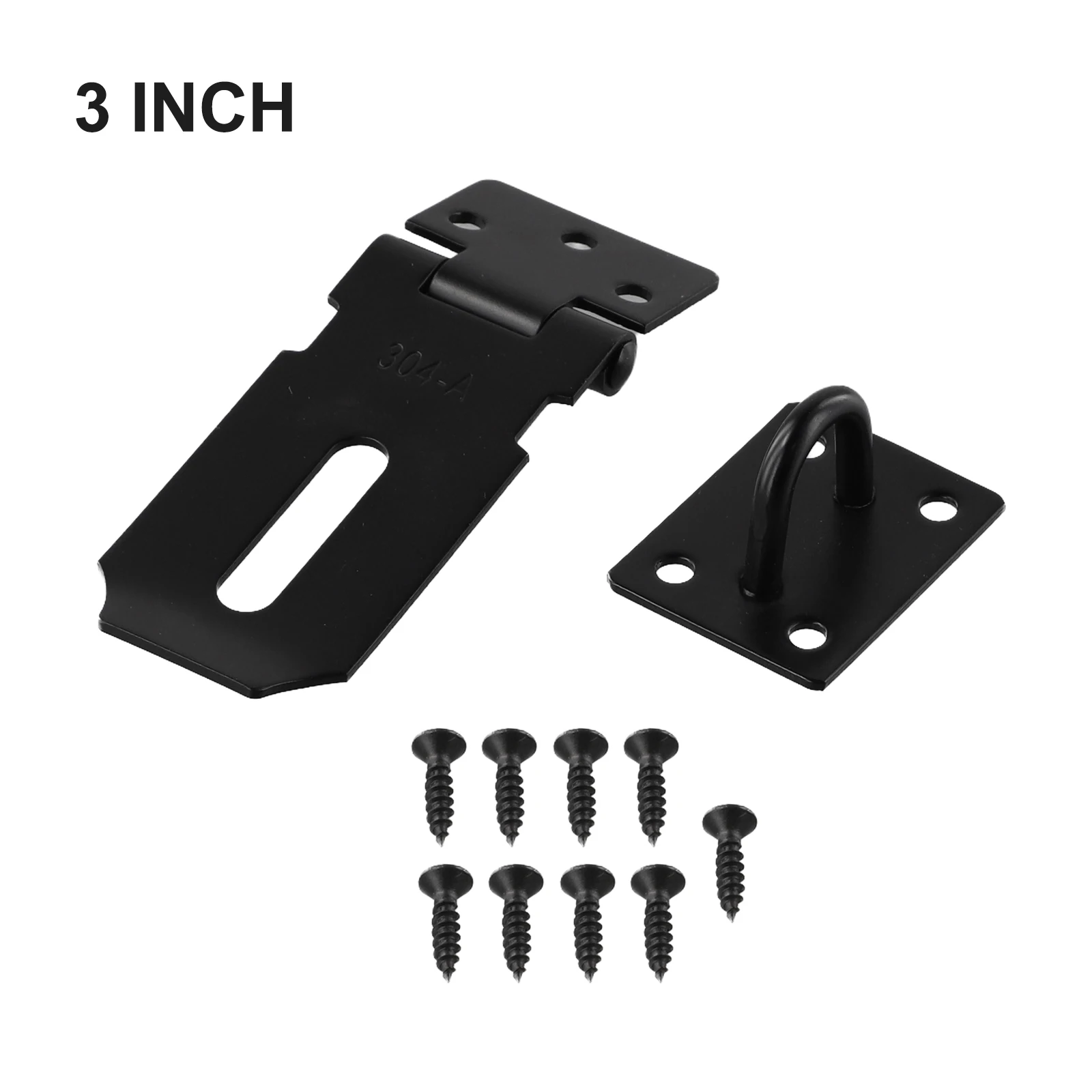 Multi hole Fixed Installation Stainless Steel Door Padlock Hasp Kit Anti Theft Folding Lock Buckle Plate Hitch