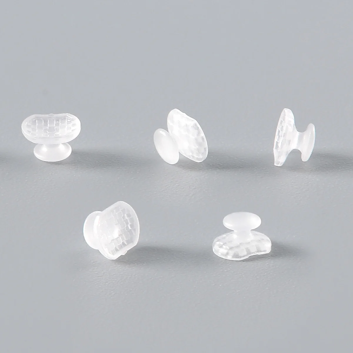 10 sztuk / worek Dental Orthodontic Composite Clear Ceramic Lingual Buttons for Bondable Round Rectangular Base Ortho Material Lab