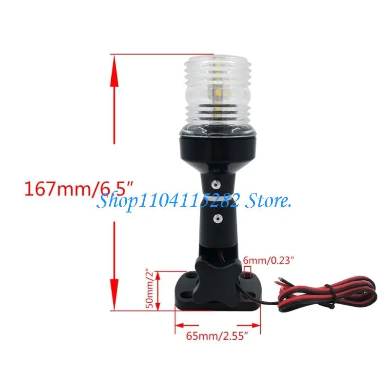  6 Inch Marine LED Light Strong & Energy Efficient Design Lamp for Stern Or Bows
