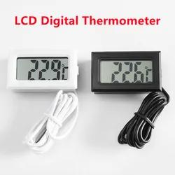 Mini Digital LCD Indoor Convenient Temperature Sensor Humidity Meter Thermometer  wireless Refrigerator Aquarium Display Indoor