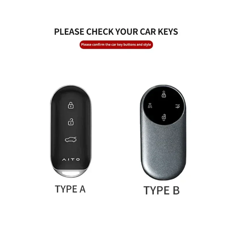 For HUAWEI Aito M5 M7 M9 Car Key Case Cover for Aito M5 M7 M9 Original Color Car Remote Key Protection Cover Shell Accessories