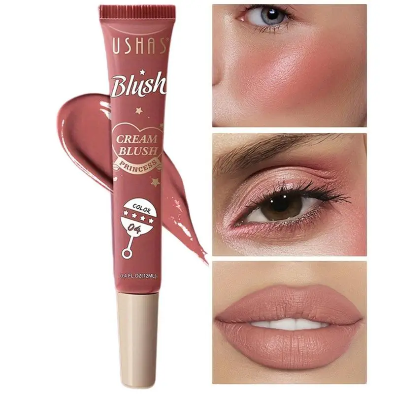 Matte Liquid Blushes Natural Cheek Tint Blushes & Lips Make Up Long Wearing Face Pigment Cream For Mature Skin Hydrating