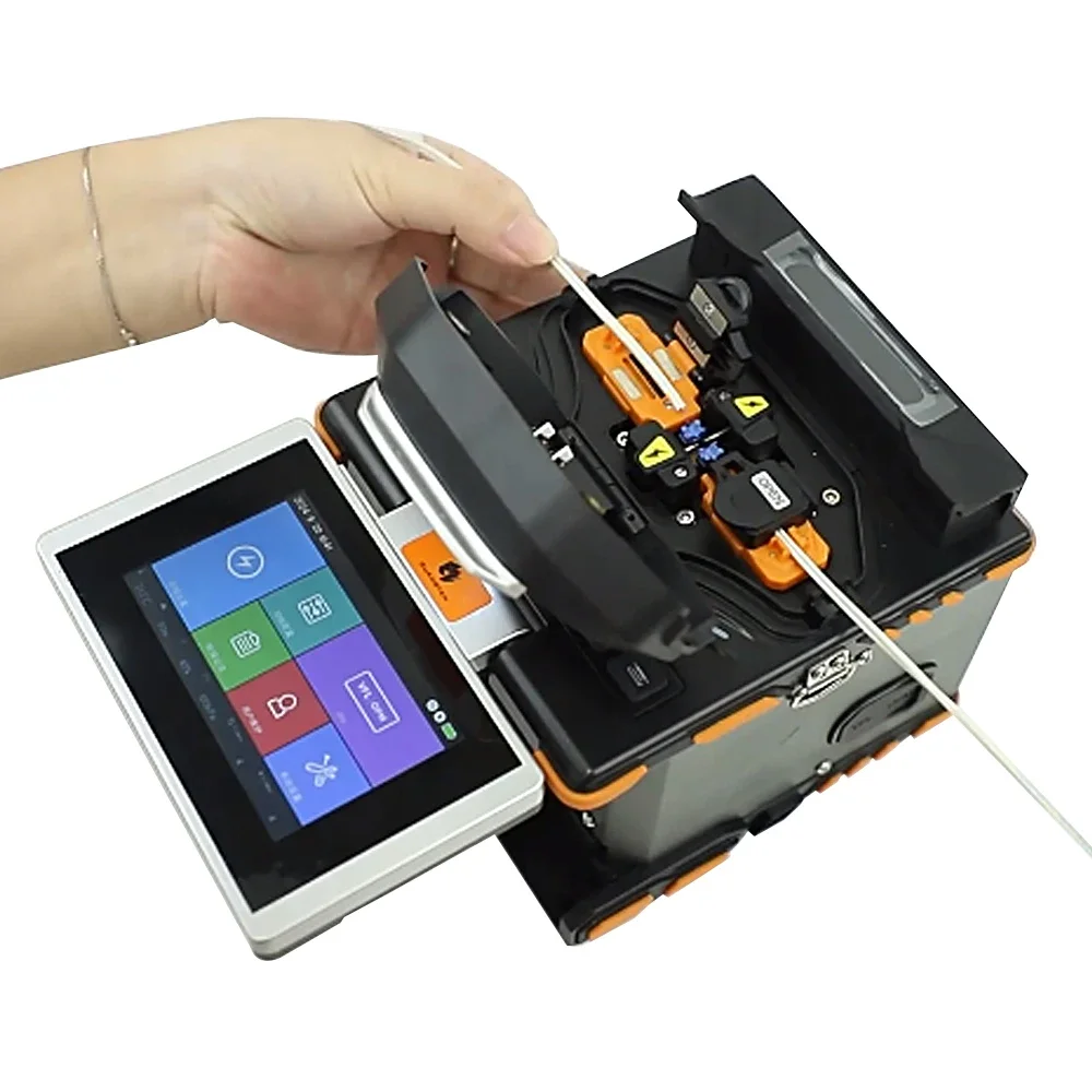 GUANGYAN M5 6 Motors Core Alignment Fusion Splicer Automatic Fiber Splicing Machine for FTTH OEM Factory