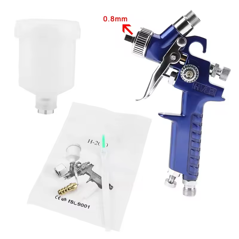 H-2000A Professional 0.8/1.0mm Nozzle 125ml Mini Pneumatic Spray Gun For Car Painting Repair Pneumatic Spray gun Mini spray gun - Image 6