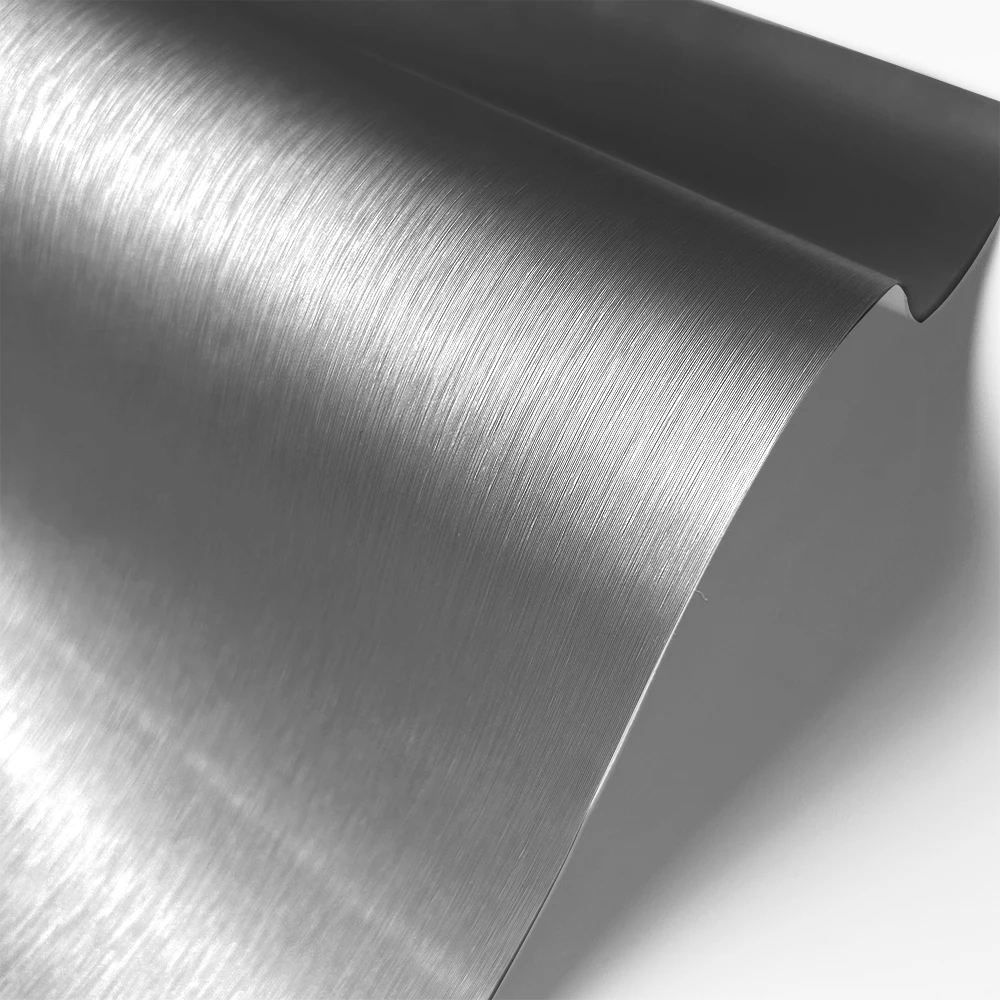 Matt Gebürstete Aluminium-Vinylfolie Silber Autoaufkleber PVC Selbstklebender Schutzaufkleber mit Luftfreisetzung Motorrad-Zubehör – Detail 10