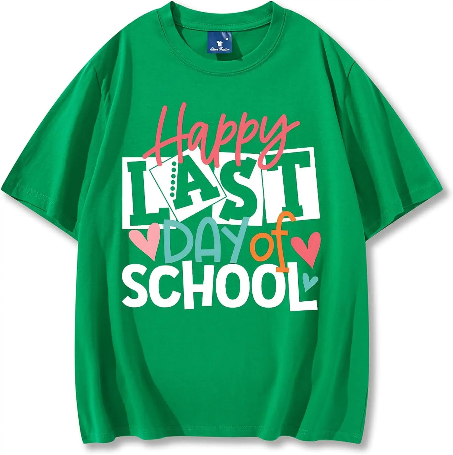 

Happy Last Day School Shirt School Graduation Season T-Shirt Thank You Teacher Top Women's Teacher Shirt