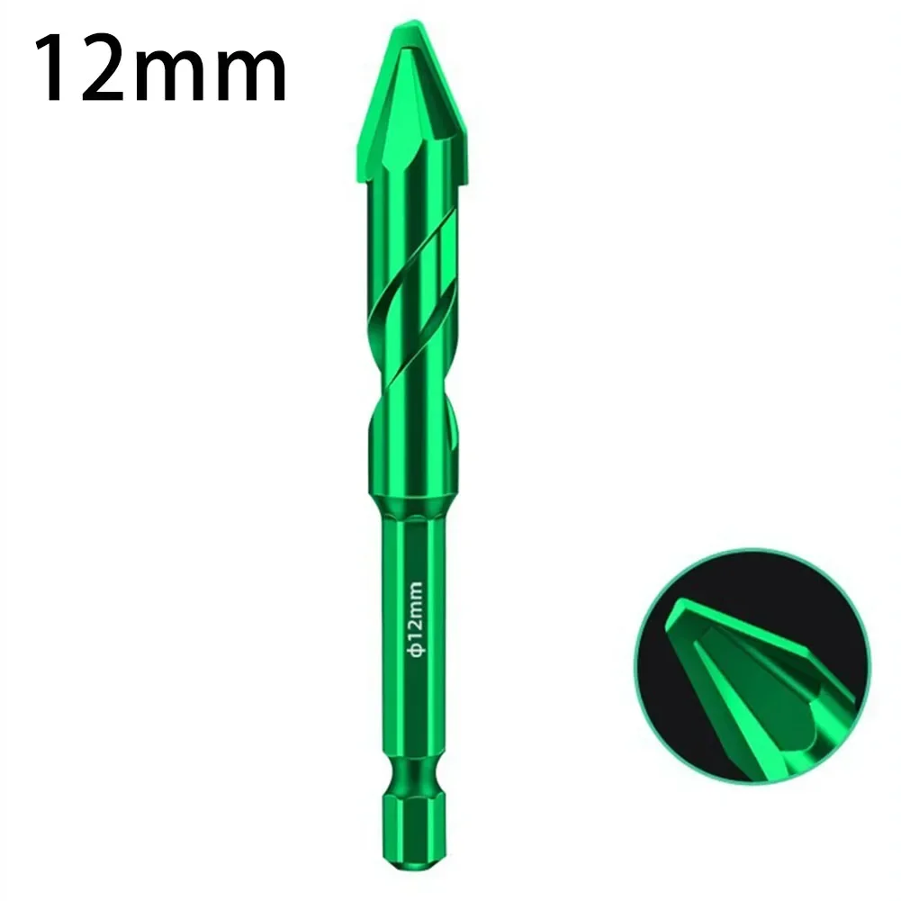 1pcs Drill Bit Eccentric Drill Drilling 6-12mm Glass Tile Punching Rock Slab Triangle Drill Bit 6mm 8mm 10mm 12mm Hand Tool Part