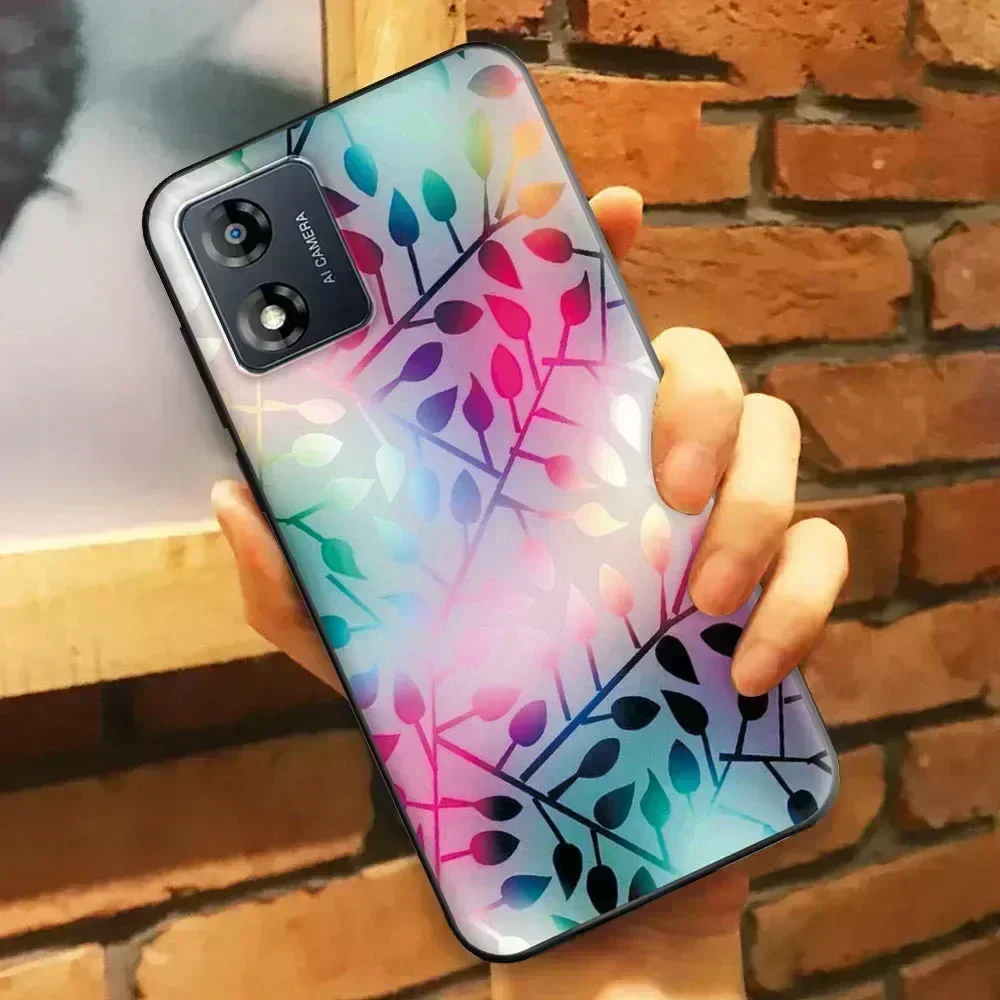 모토로라 모토 E13 용 충격 방지 휴대폰 케이스 커버, 모토 E13 범퍼 커버, 6.5 인치 소프트 실리콘 백 커버