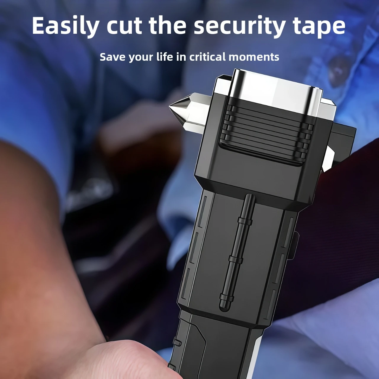 Super Bright LED Flashlight with Safety Hammer and Strong Magnets Side Light Torch Light Portable Lantern for Adventure Camping