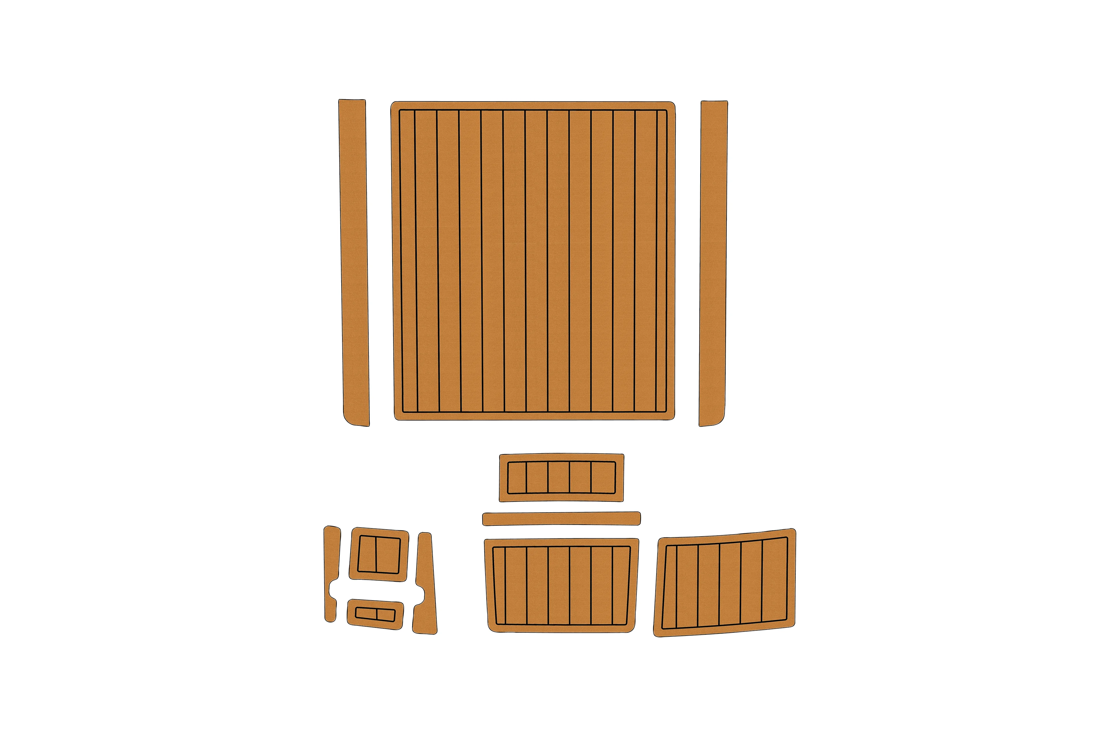 

1999-2006 Bella 652 1/4" 6mm EVA foam Non-Slip PVC Teak Decking marine Mat seadek gatorstep carpet Marine Floor