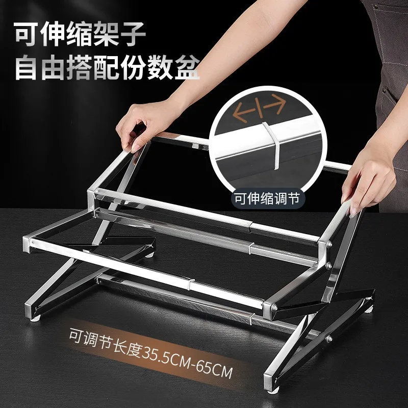 Stainless steel parts basin rack, special seasoning box rack for milk tea shop