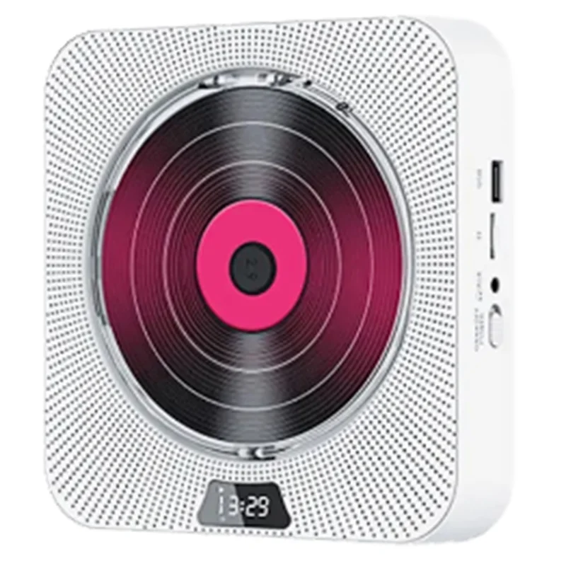 CD-плеер Bluetooth USB-диск Портативный портативный музыкальный плеер Пульт дистанционного управления Стереодинамик AC220V Вилка европейского стандарта