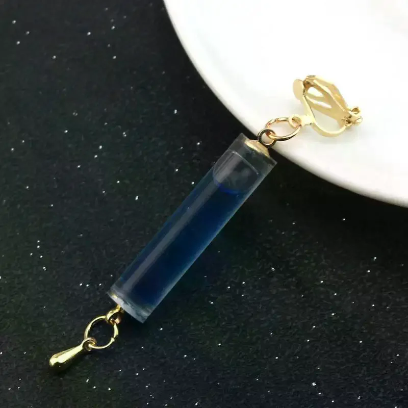 Dottore Genshin Game Cosplay Earrings Versatile Drop Design Costume Jewelry Matches Different Cosplay Outfits