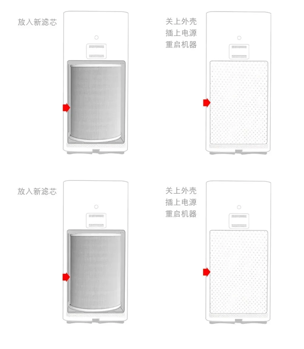 Filtr powietrza do oczyszczacza powietrza Xiaomi Mi 1 2 2S 2C 2H 3 3S 3C 3H Filtry powietrza Mijia Węglowy zamiennik HEPA