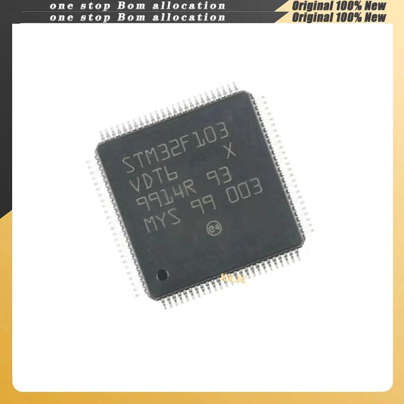 10PCS/LOT  STM32F103VDT6  STM32F103VD  M32F3VDT6  QFP-100  Stock NEW Original