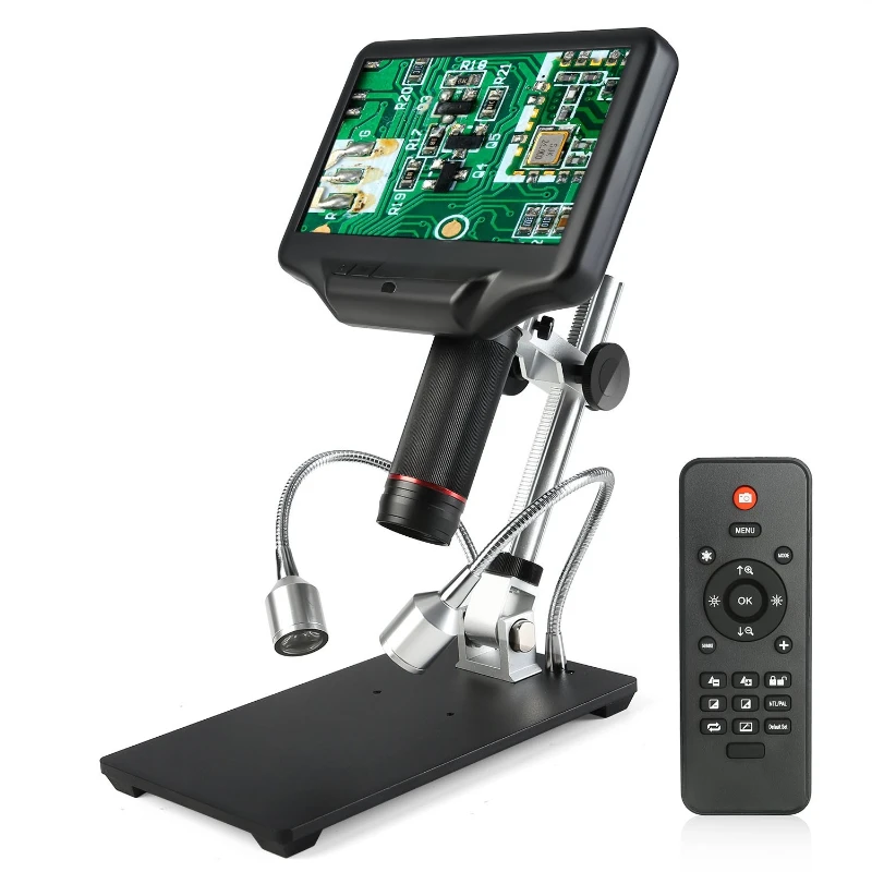 High definition 7 inch large screen 3D digital microscope industrial maintenance mobile phone maintenance watches jewelry