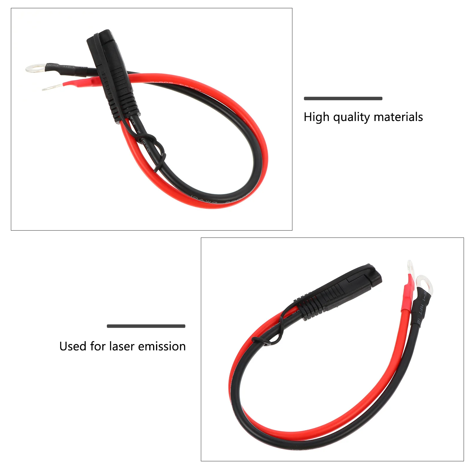 

Sae to Ring Terminal Harness Wire 55Mm Motorcycle Cord Car Connector 8Mm Inner Diameter Eyelet Terminal