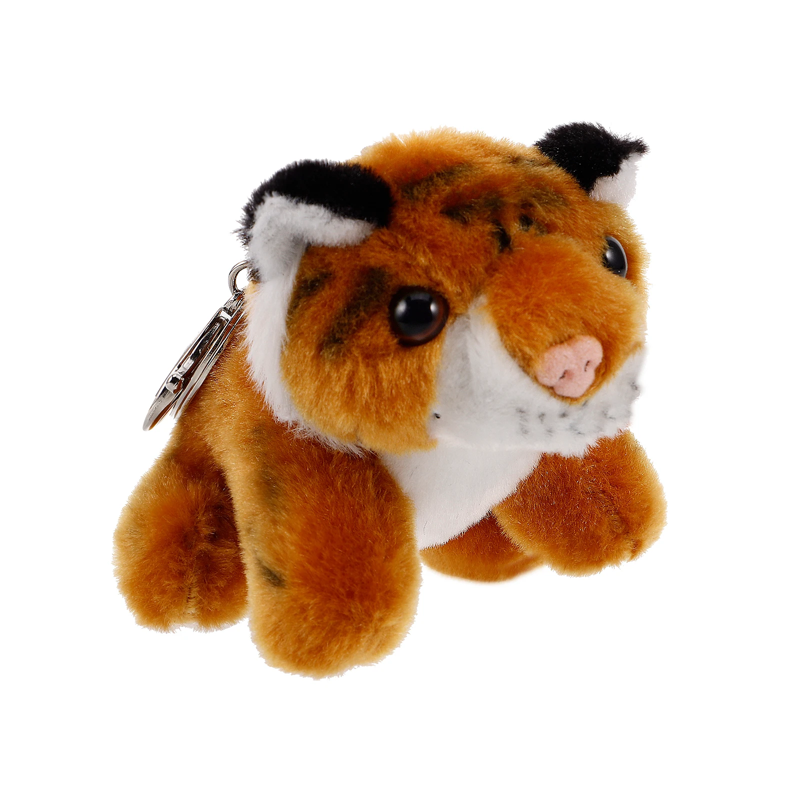 

Брелок с желтым тигром, реалистичный дизайн, прочная сумка с изображением животных, легкая детская школьная сумка, аксессуар, брелок с тигром