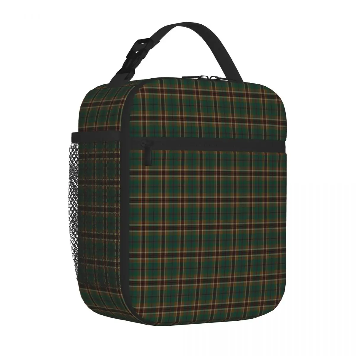 Hot Sale Murphy Tartan Classic Irish Plaid Portable Design Lightweight Lunch Bag Countryside Trip Food Tote Bag