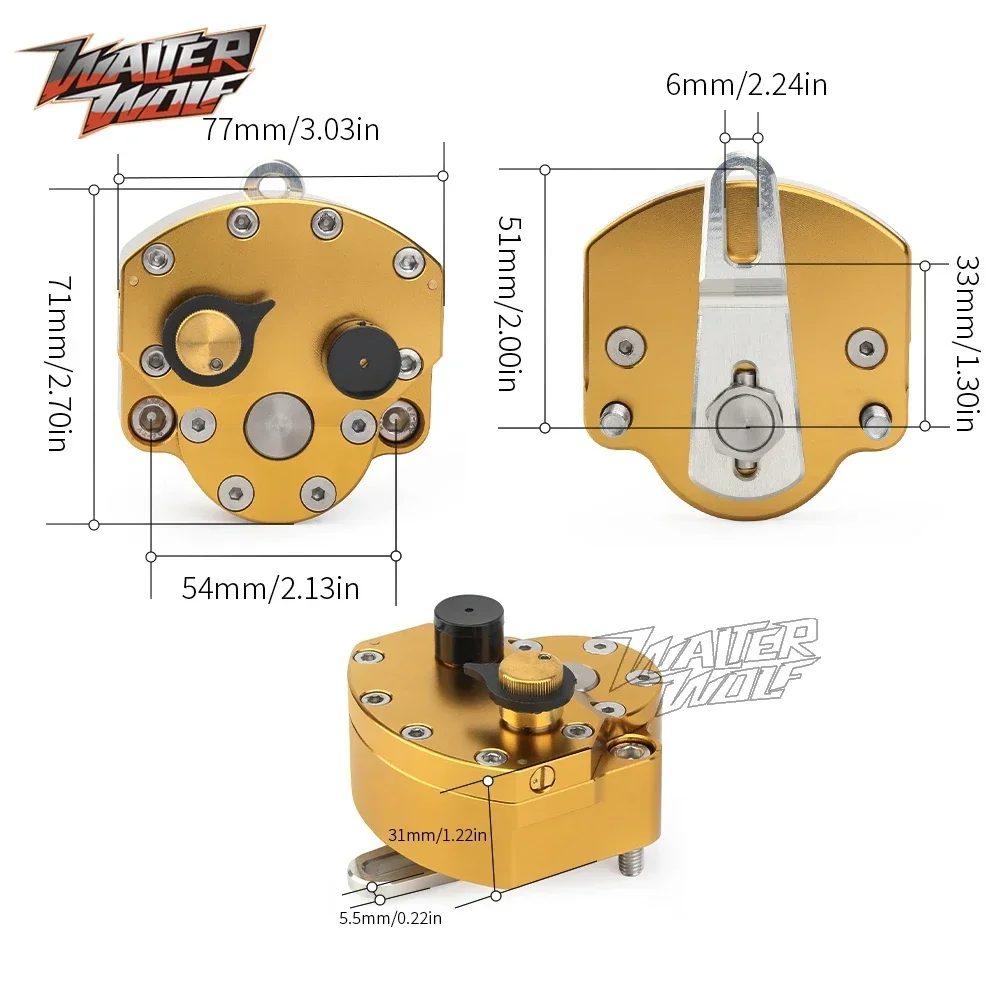 Motorrad Lenkungsdämpfer Stabilisator Klemme Einstellbar Für KOVE 450 Rally 2023-2024 Zubehör Stoßdämpfer Kit Halterung