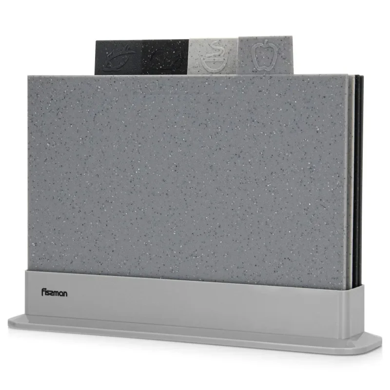 

Cutting Board Set with Storage Kitchen Plastic Chopping Block Non-slip Marble Coating Anti Bacterium Fiber Mats Chopping Board