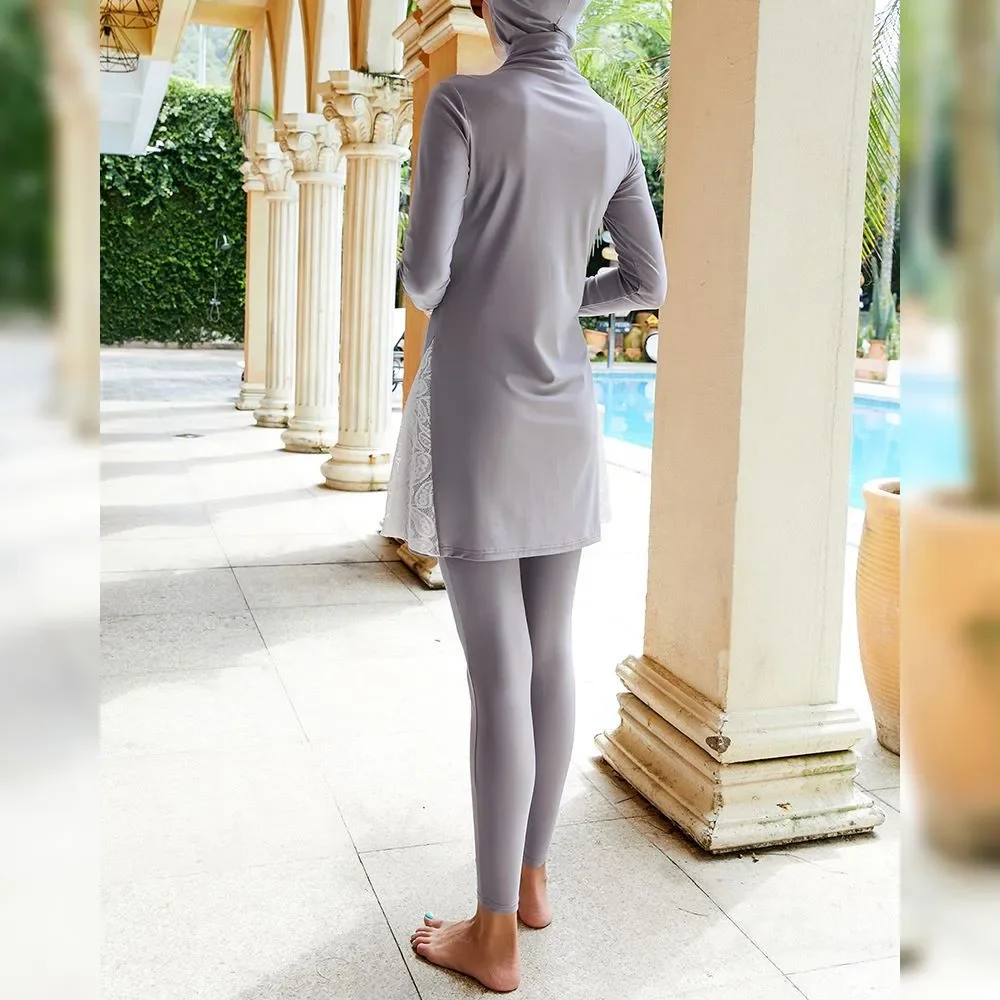 3 pièces maillots De Bain femmes musulman Hijab Maillot De Bain Maillot De Bain Islam modeste Burkini maillots De Bain Femme Burkini conservateur Maillot De Bain