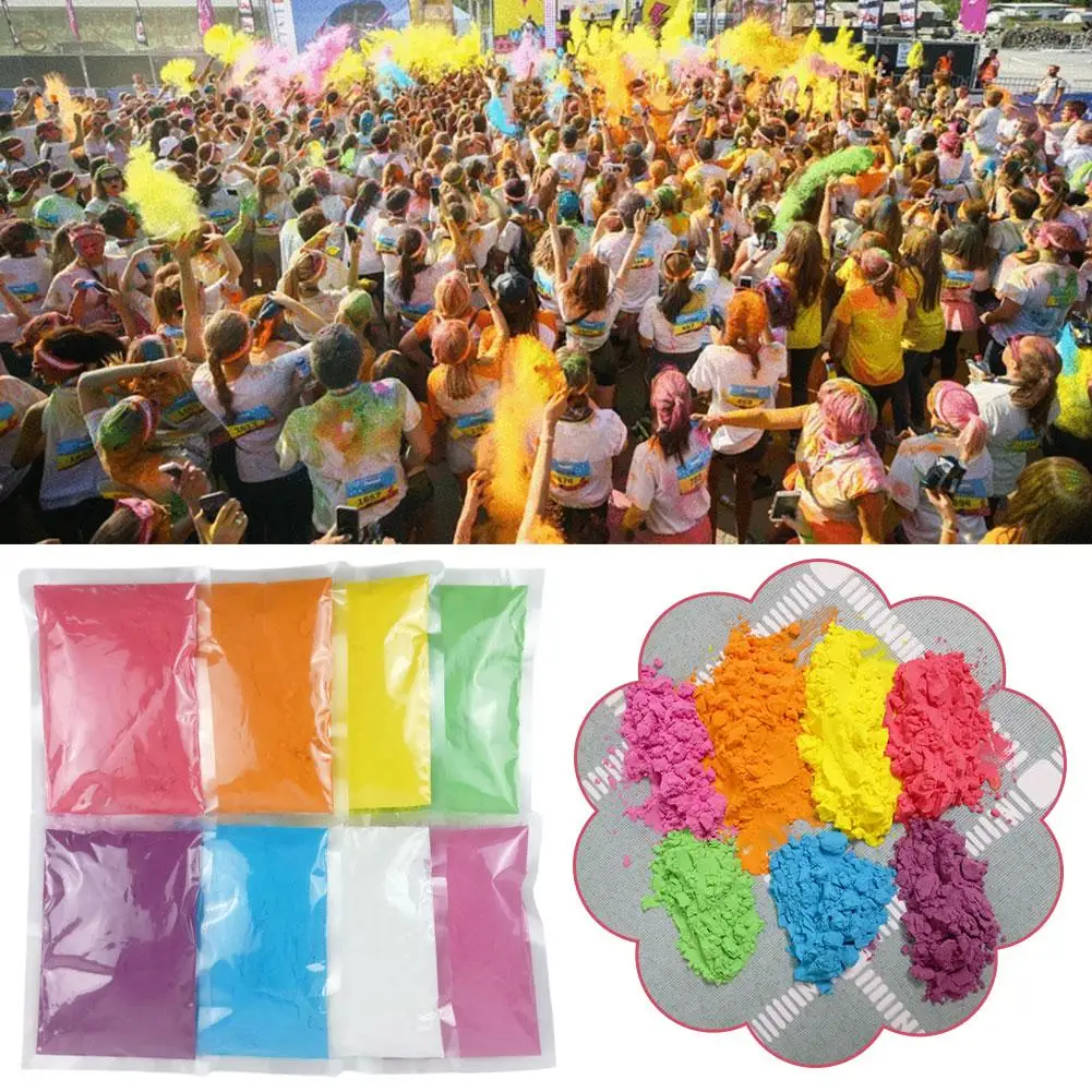 Color Running Powder Color Natural Corn Starch Star Powder Road Running Powder Rainbow Powder Wedding Festival Carnival Powder