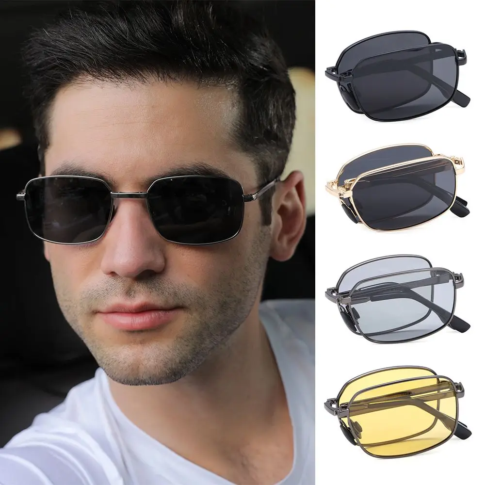 Metal Frame Folding Eyewear Driving Glasses Polarized Sunglasses for Men Photochromic Sunglasses