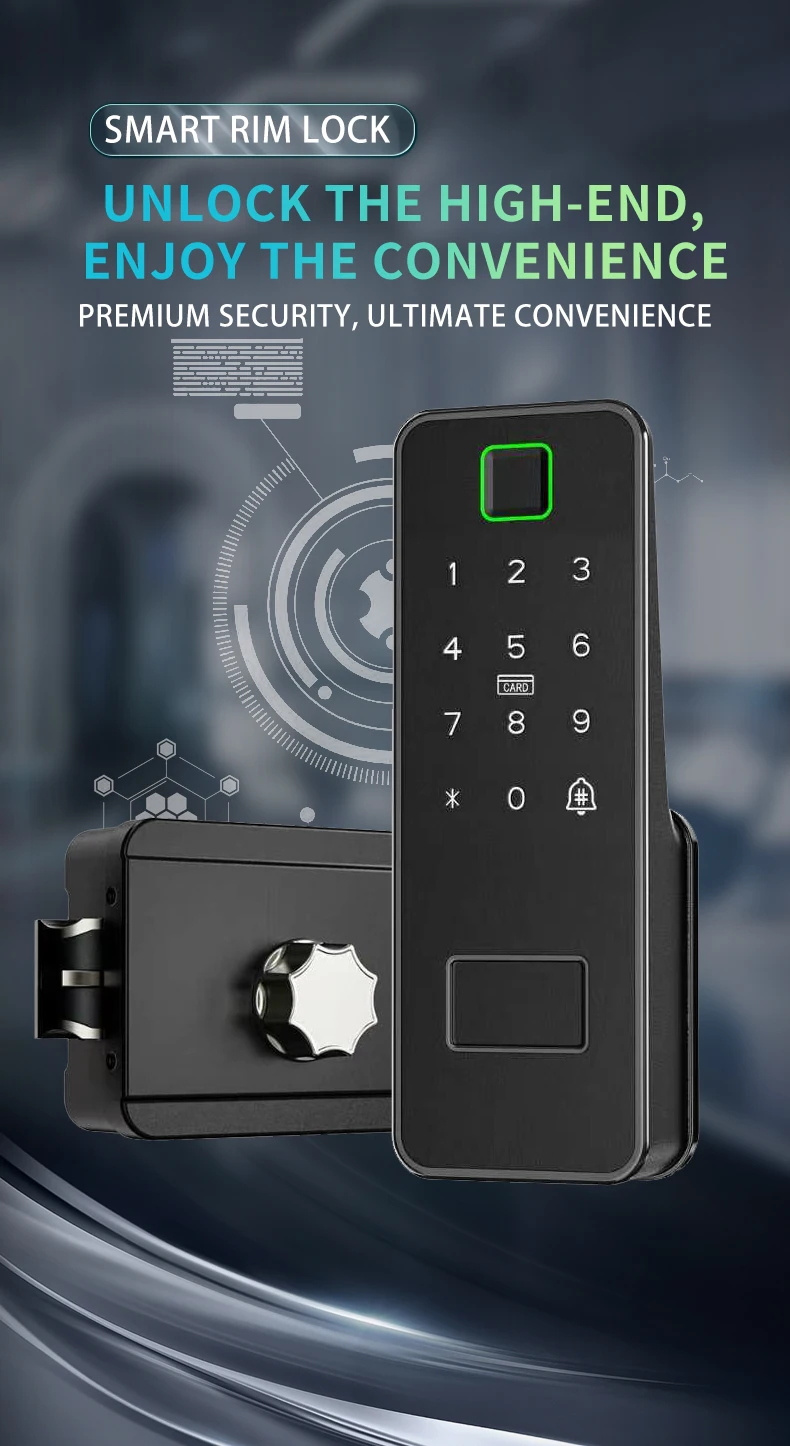 Standalone Smart Door Lock 4 Unlocking Methods Suitable for Bedrooms Apartments Outdoor Use - Modern Security Home Automation