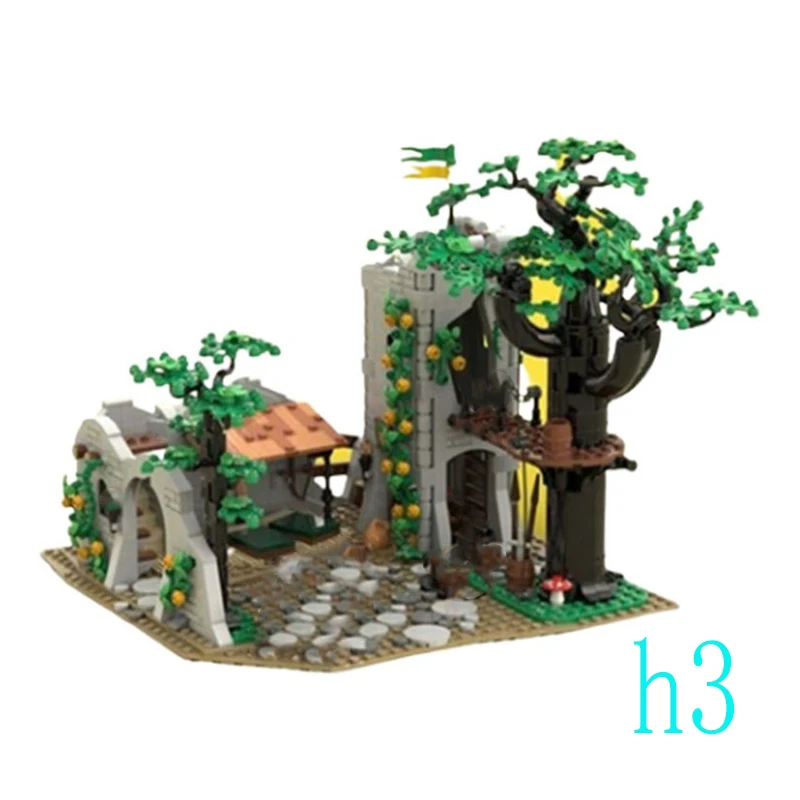 

Spot MOC-137009 1200 шт., средневековый замок, обучающий лагерь, сборка мелких частиц, строительные блоки, образовательная игрушка, модель, украшения gi