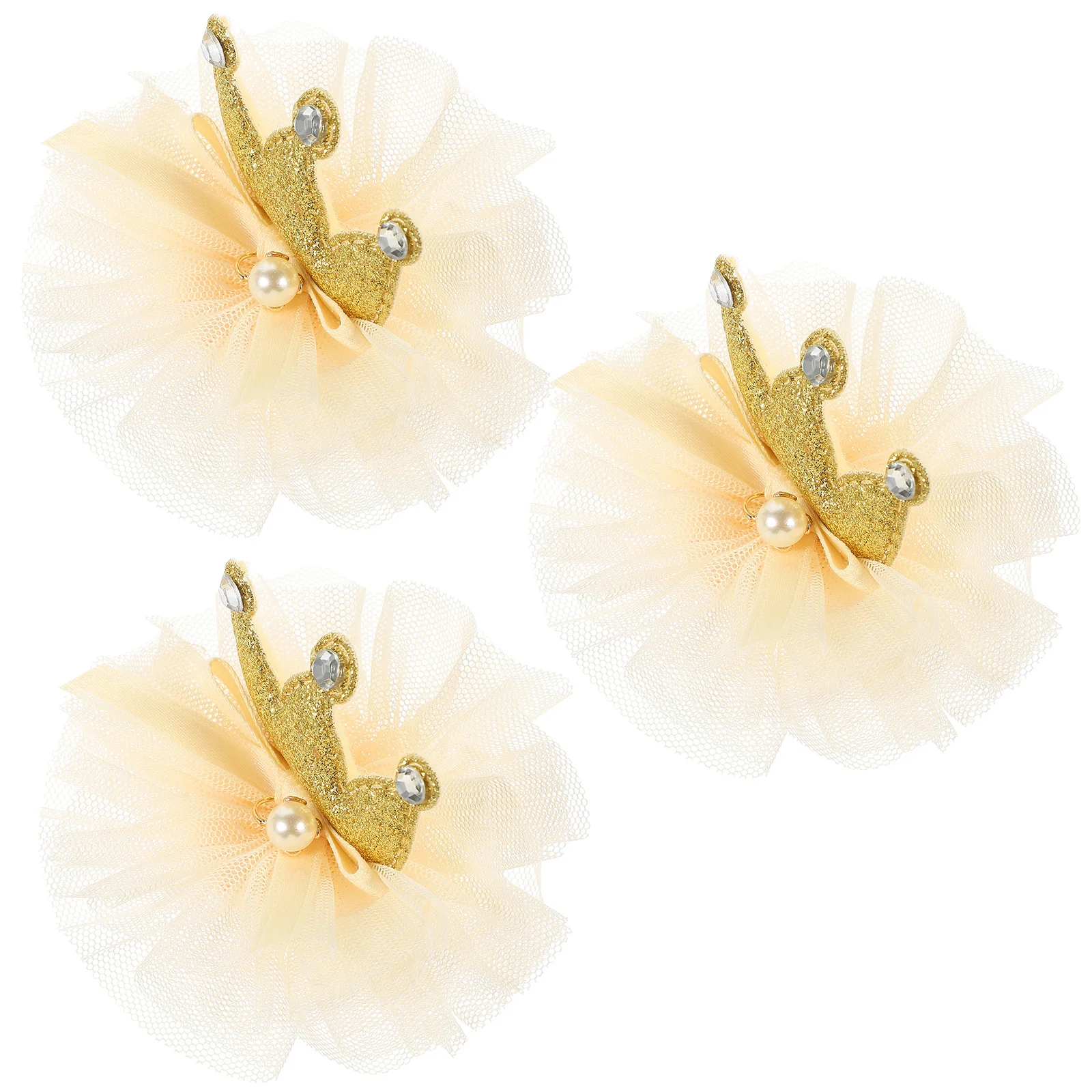 

3Pcs Girls Crown Hair Clip Baby Hair Accessory Birthday Christmas Festival Toddler Kids Hairpins Toddler Birthday Crown