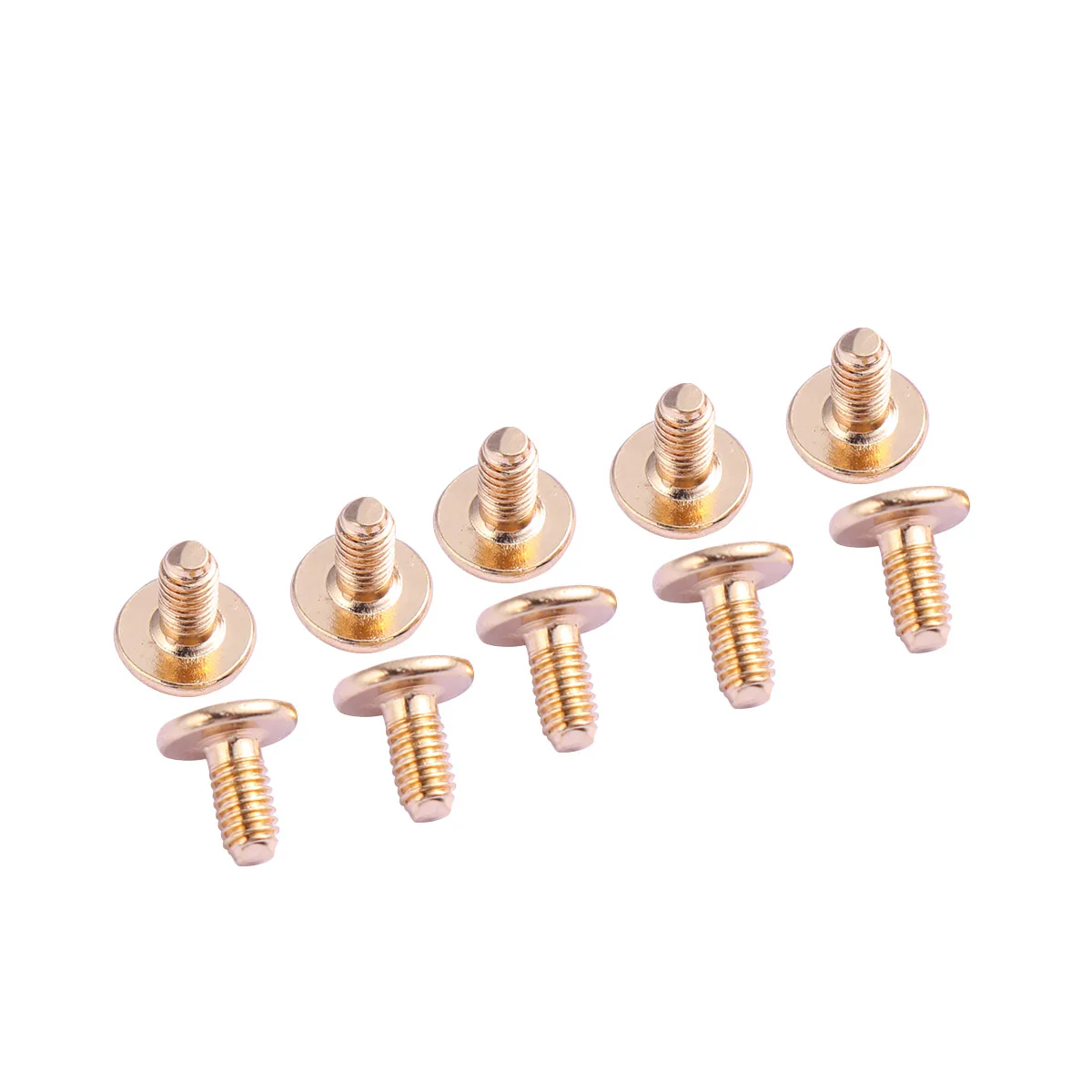 

Practical Brass Rivet Studs Fasteners Durable Decorative Bag Belt Craft Supplies Golden Solid Construction High
