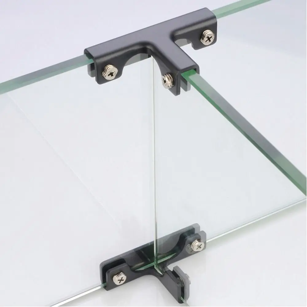 New Aluminum Alloy Angle Corner Code T-cross Reinforcement Fixing Clip L-type Hardware Corner Guard Glass