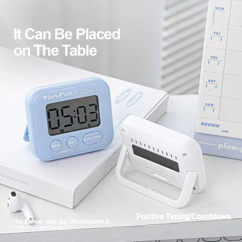 1PC Timer Minimalist Style Positive Countdown Timer Can Be Standing or Magnetic Timer