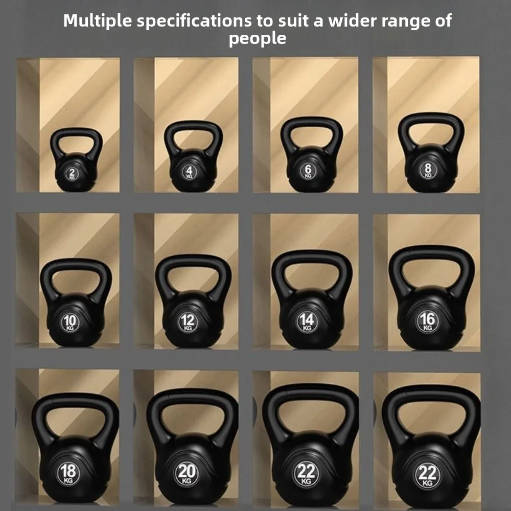 Kettlebell de 2-10kg em uma peça, não tóxico, antiderrapante, equipamento de musculação, com pegada confortável, ferramenta de fitness para academia em casa.