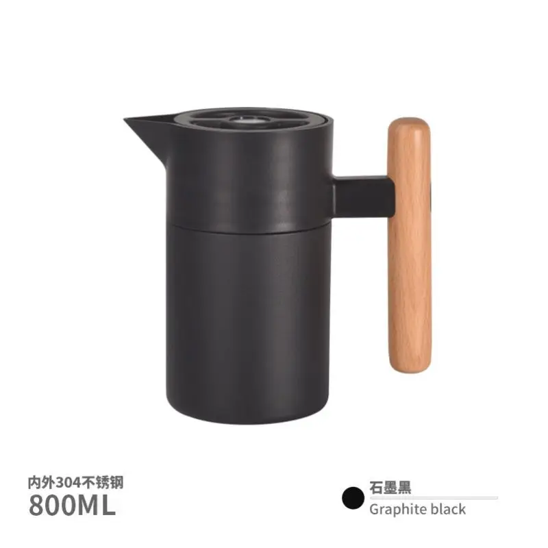 

304Stainless Steel Press Insulated Kettle Household Small Hot Water Bottle Portable Thermos